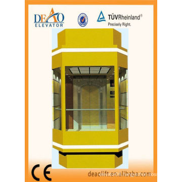 Panoramic Elevator with Safety Glass Panel